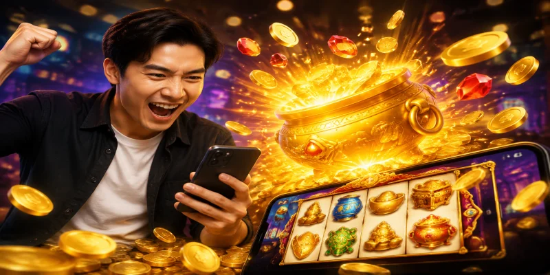 Người chơi may mắn trúng hũ lớn khi trải nghiệm nổ hũ j88 trên điện thoại di động
